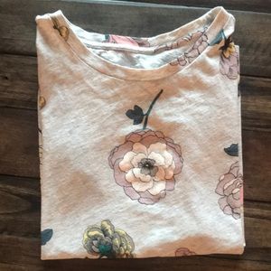Ann Taylor Loft Floral Tee, XSP